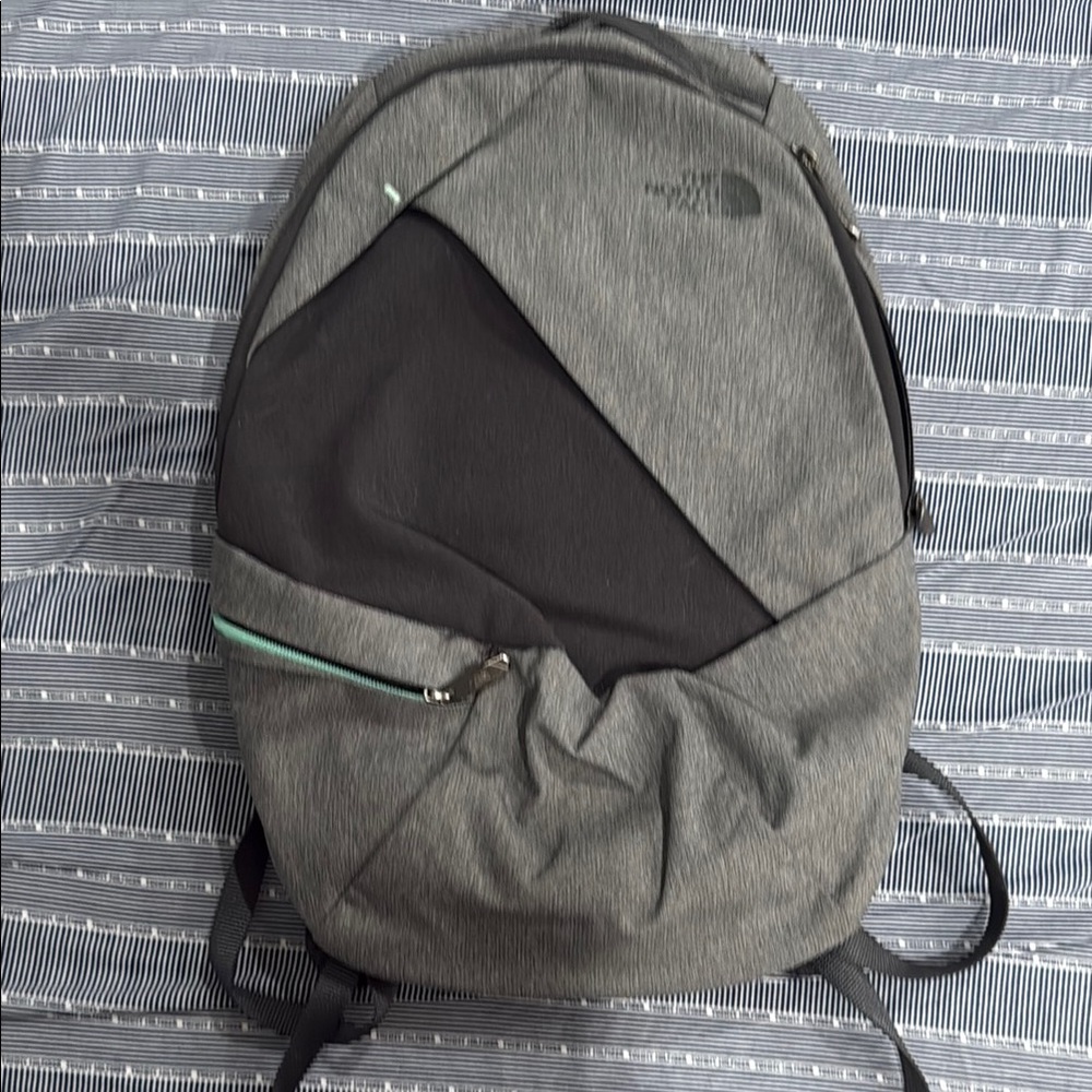 The North Face Men's Gray and Black Backpack
